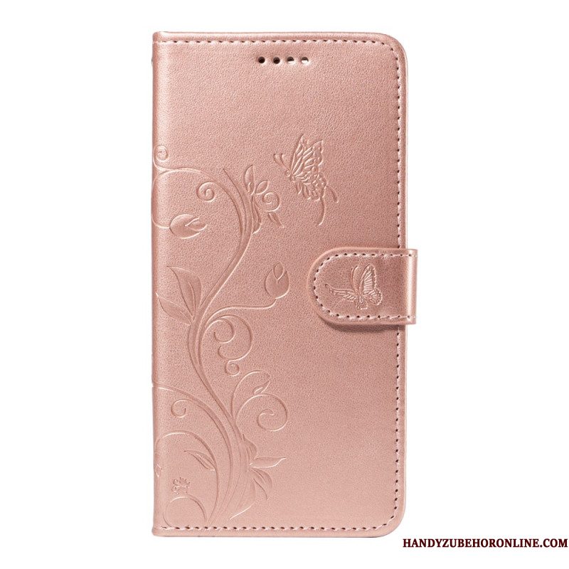 Folio-hoesje Xiaomi Redmi Note 14 4g Telefoonhoesje Bloemenpatronen