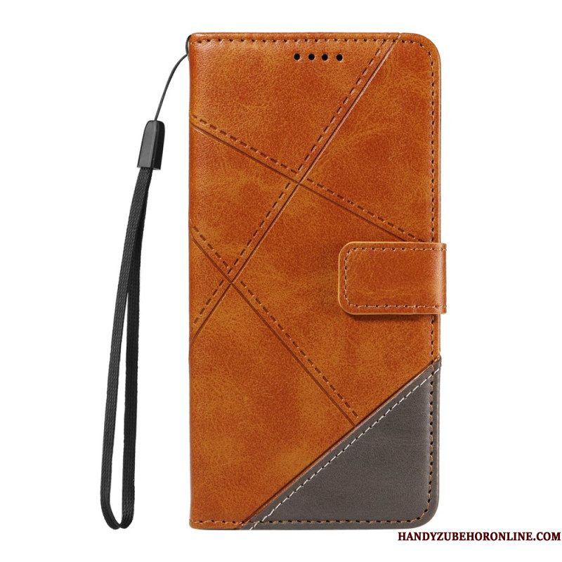 Folio-hoesje Xiaomi Redmi Note 14 4g Telefoonhoesje Geometrisch Ontwerp