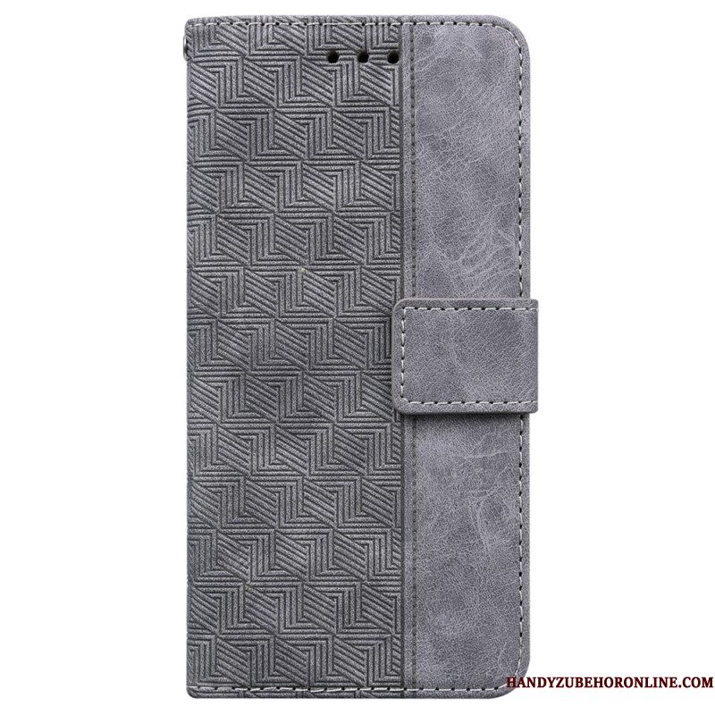 Folio-hoesje Xiaomi Redmi Note 14 4g Telefoonhoesje Geweven Patroon