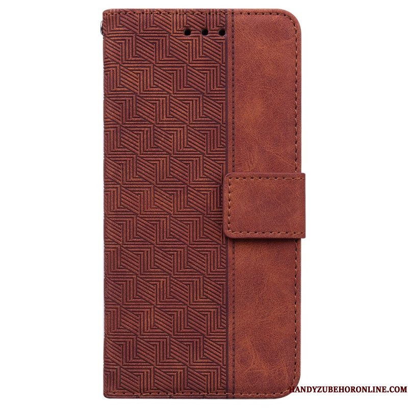 Folio-hoesje Xiaomi Redmi Note 14 4g Telefoonhoesje Geweven Patroon