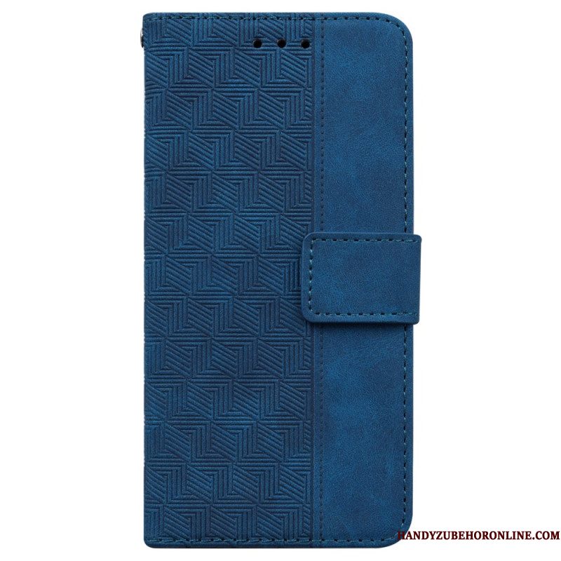 Folio-hoesje Xiaomi Redmi Note 14 4g Telefoonhoesje Geweven Patroon