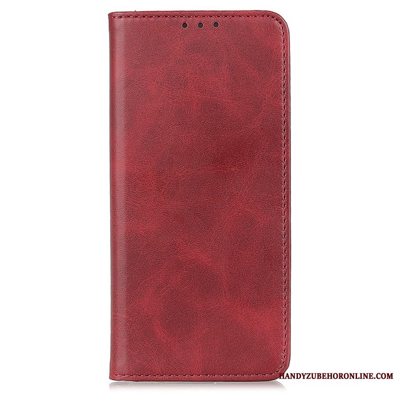 Folio-hoesje Xiaomi Redmi Note 14 4g Telefoonhoesje Leertextuur