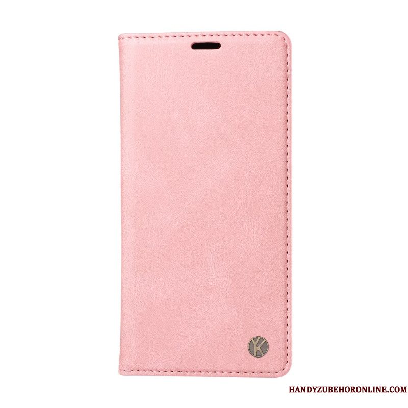 Folio-hoesje Xiaomi Redmi Note 14 4g Ykatu Beige Suède-effect