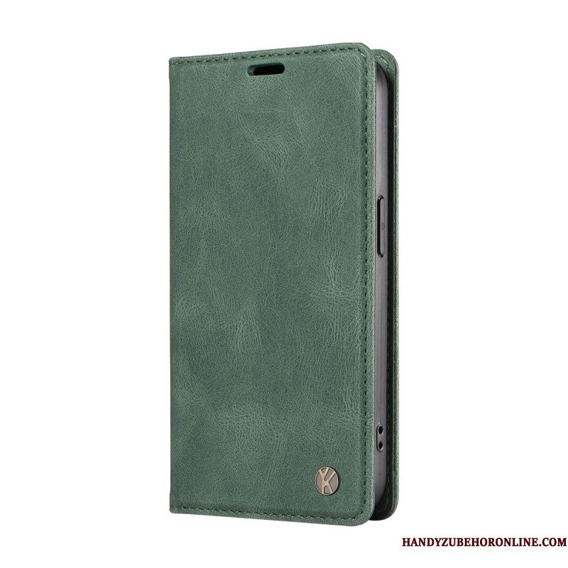 Folio-hoesje Xiaomi Redmi Note 14 4g Ykatu Beige Suède-effect