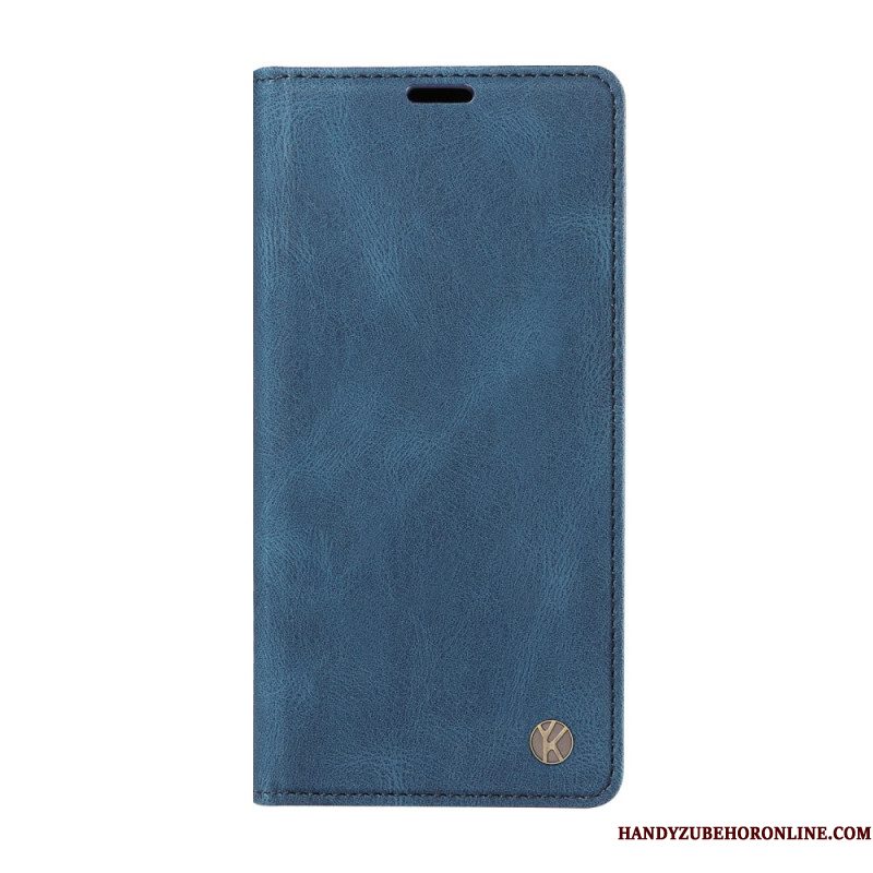 Folio-hoesje Xiaomi Redmi Note 14 4g Ykatu Beige Suède-effect