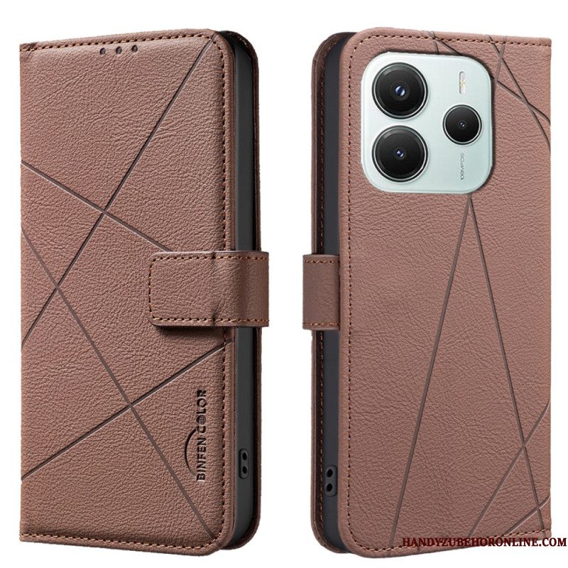 Folio-hoesje Xiaomi Redmi Note 14 5g Binfen Color Lijnen