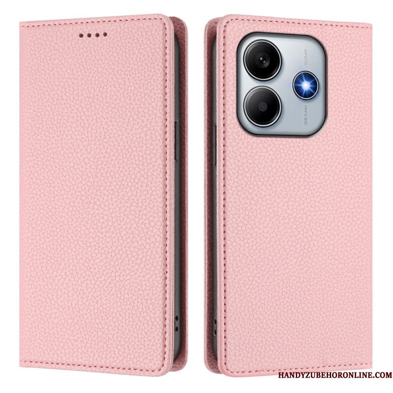 Folio-hoesje Xiaomi Redmi Note 14 5g Rfid-blokkering Met Leerlook Bescherming Hoesje