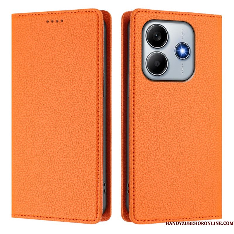Folio-hoesje Xiaomi Redmi Note 14 5g Rfid-blokkering Met Leerlook Bescherming Hoesje