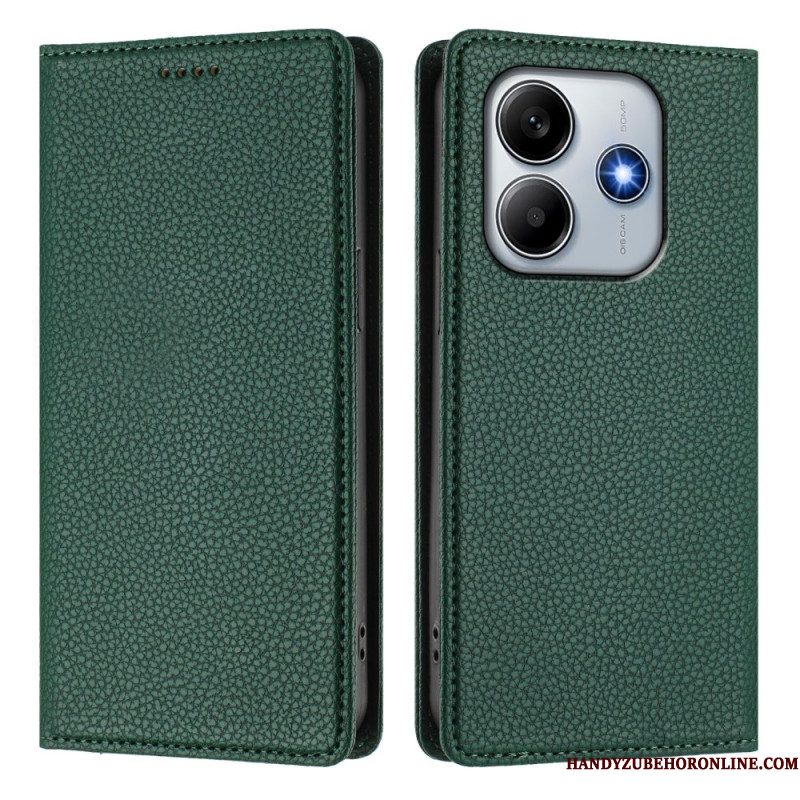 Folio-hoesje Xiaomi Redmi Note 14 5g Rfid-blokkering Met Leerlook Bescherming Hoesje
