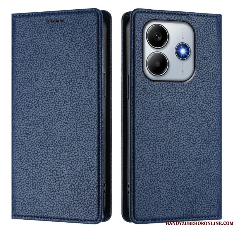 Folio-hoesje Xiaomi Redmi Note 14 5g Rfid-blokkering Met Leerlook Bescherming Hoesje