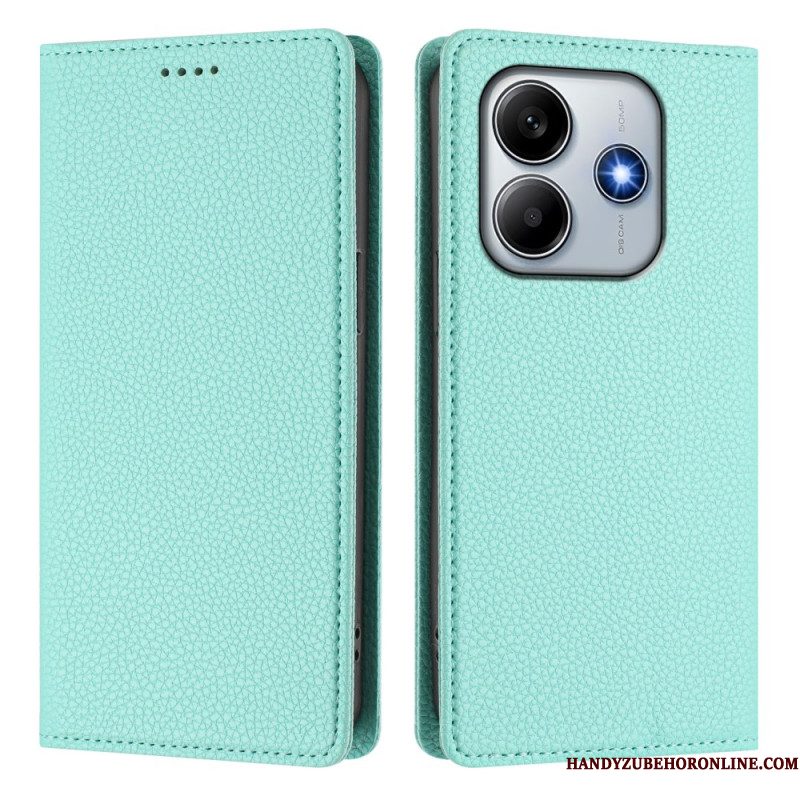 Folio-hoesje Xiaomi Redmi Note 14 5g Rfid-blokkering Met Leerlook Bescherming Hoesje