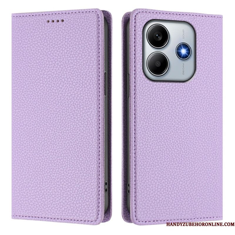 Folio-hoesje Xiaomi Redmi Note 14 5g Rfid-blokkering Met Leerlook Bescherming Hoesje