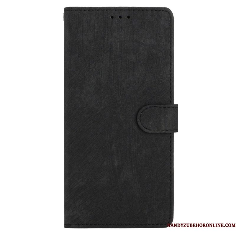 Folio-hoesje Xiaomi Redmi Note 14 5g Suède-look Met Bandje