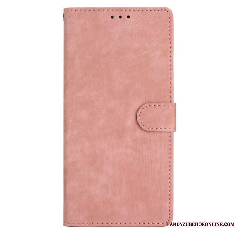 Folio-hoesje Xiaomi Redmi Note 14 5g Suède-look Met Bandje