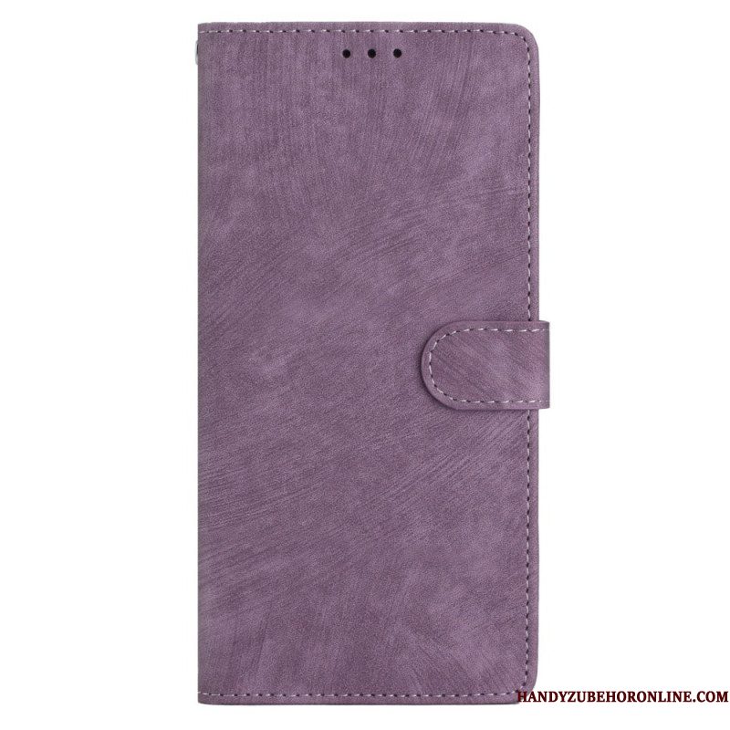 Folio-hoesje Xiaomi Redmi Note 14 5g Suède-look Met Bandje