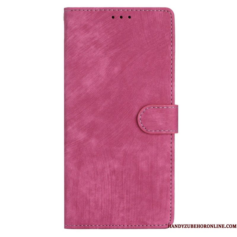 Folio-hoesje Xiaomi Redmi Note 14 5g Suède-look Met Bandje