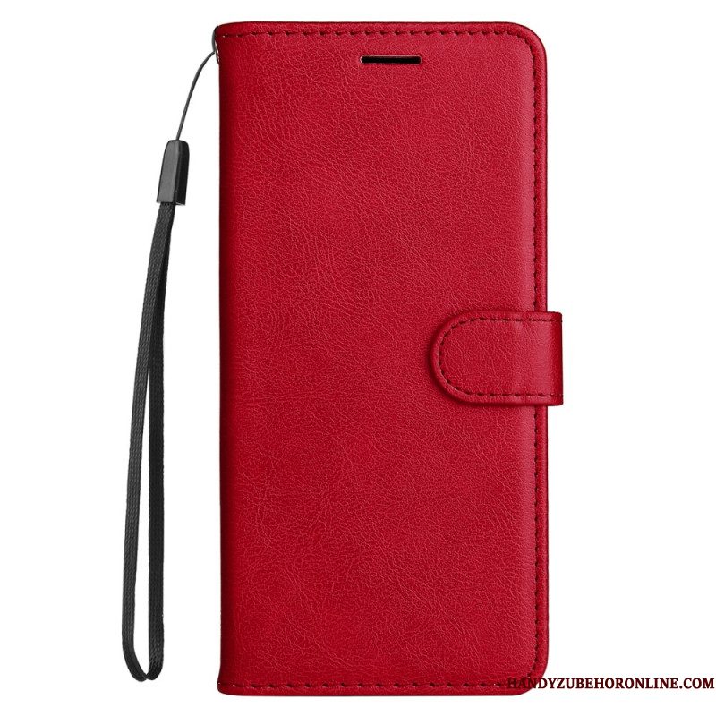 Folio-hoesje Xiaomi Redmi Note 14 5g Telefoonhoesje Kunstleer Met Bandje