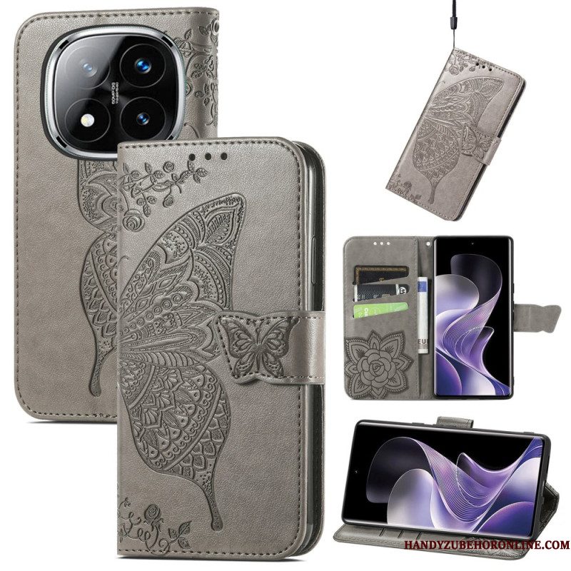 Folio-hoesje Xiaomi Redmi Note 14 Pro 4g Barokke Vlinder