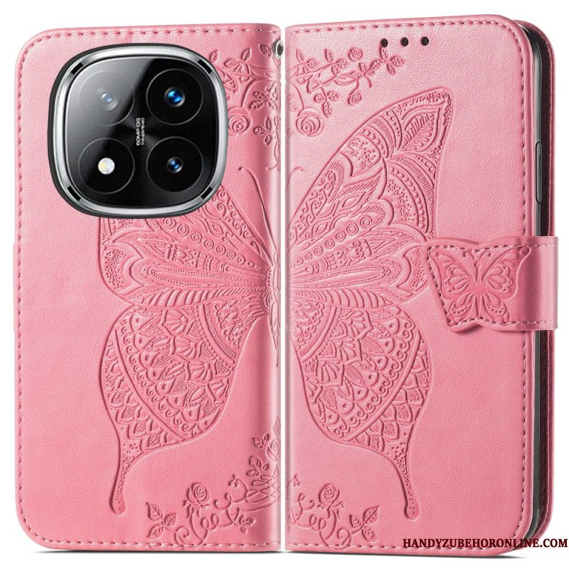 Folio-hoesje Xiaomi Redmi Note 14 Pro 4g Barokke Vlinder
