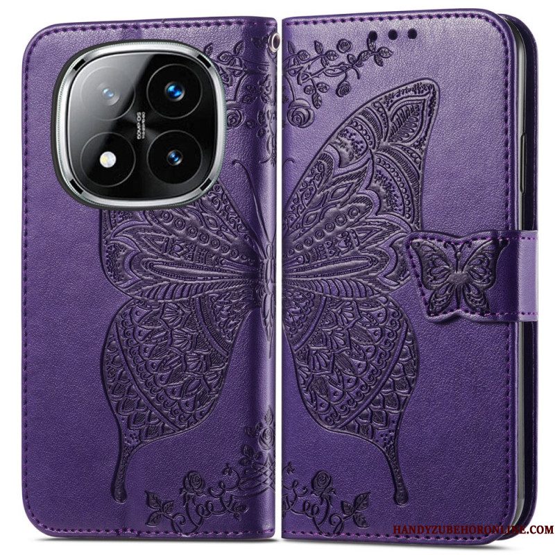 Folio-hoesje Xiaomi Redmi Note 14 Pro 4g Barokke Vlinder