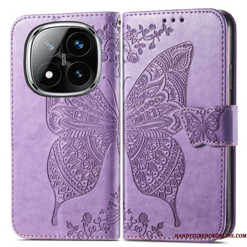 Folio-hoesje Xiaomi Redmi Note 14 Pro 4g Barokke Vlinder