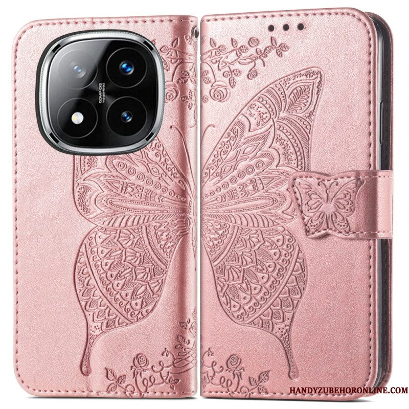 Folio-hoesje Xiaomi Redmi Note 14 Pro 4g Barokke Vlinder