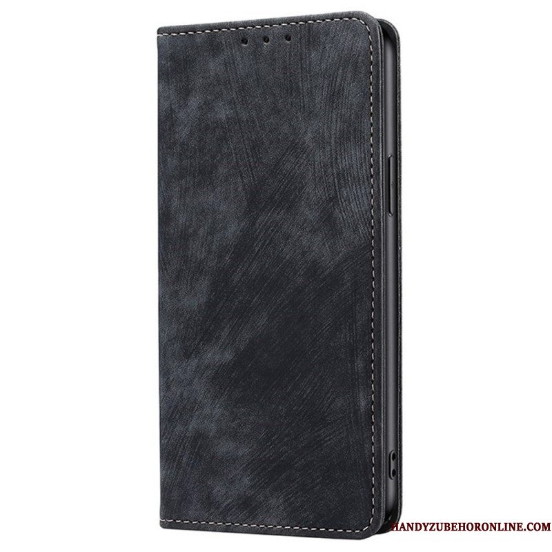 Folio-hoesje Xiaomi Redmi Note 14 Pro 4g Telefoonhoesje Rfid-portemonnee Met Suède-effect