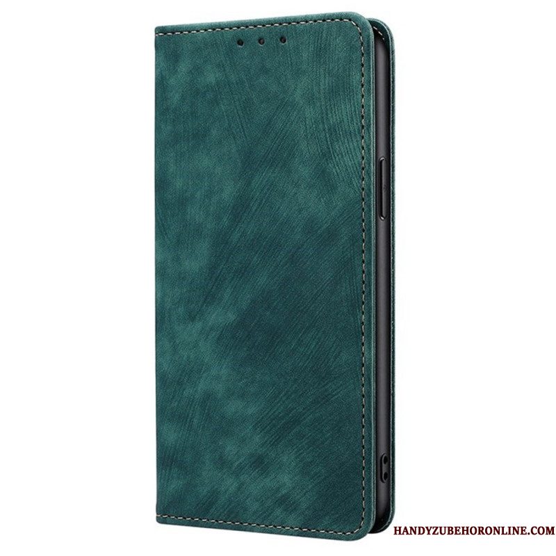 Folio-hoesje Xiaomi Redmi Note 14 Pro 4g Telefoonhoesje Rfid-portemonnee Met Suède-effect