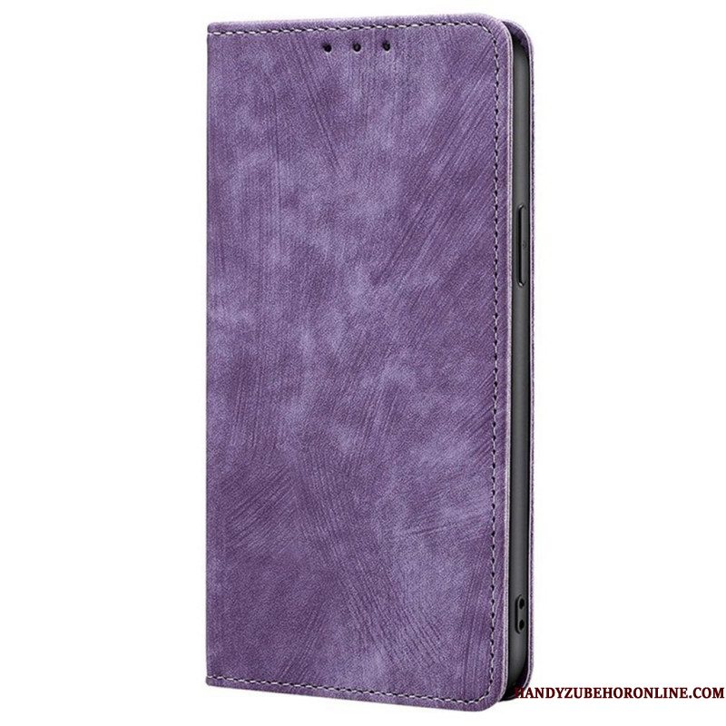 Folio-hoesje Xiaomi Redmi Note 14 Pro 4g Telefoonhoesje Rfid-portemonnee Met Suède-effect