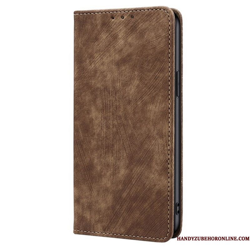 Folio-hoesje Xiaomi Redmi Note 14 Pro 4g Telefoonhoesje Rfid-portemonnee Met Suède-effect