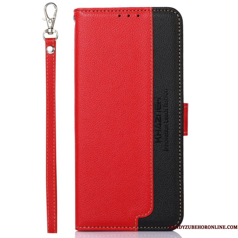 Folio-hoesje Xiaomi Redmi Note 14 Pro 4g Telefoonhoesje Tweekleurig Khazneh Rfid