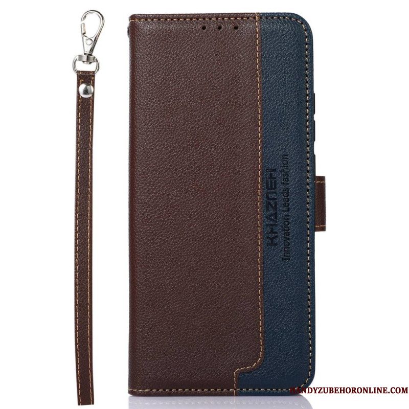 Folio-hoesje Xiaomi Redmi Note 14 Pro 4g Telefoonhoesje Tweekleurig Khazneh Rfid