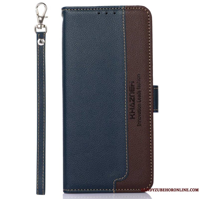 Folio-hoesje Xiaomi Redmi Note 14 Pro 4g Telefoonhoesje Tweekleurig Khazneh Rfid