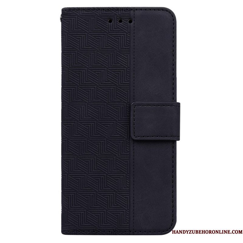 Folio-hoesje Xiaomi Redmi Note 14 Pro 5g Telefoonhoesje Geweven Patroon