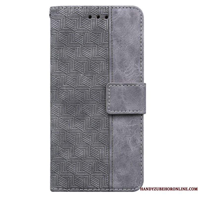 Folio-hoesje Xiaomi Redmi Note 14 Pro 5g Telefoonhoesje Geweven Patroon