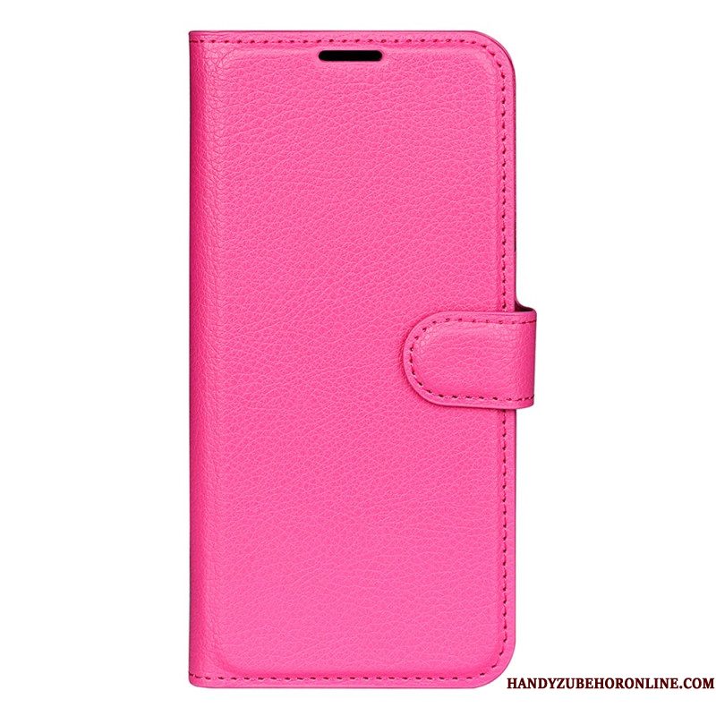 Folio-hoesje Xiaomi Redmi Note 14 Pro 5g Telefoonhoesje Klassiek Lychee Kunstleer