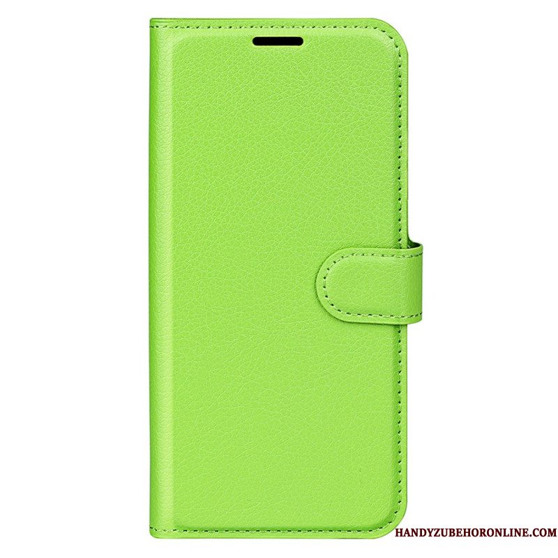 Folio-hoesje Xiaomi Redmi Note 14 Pro 5g Telefoonhoesje Klassiek Lychee Kunstleer
