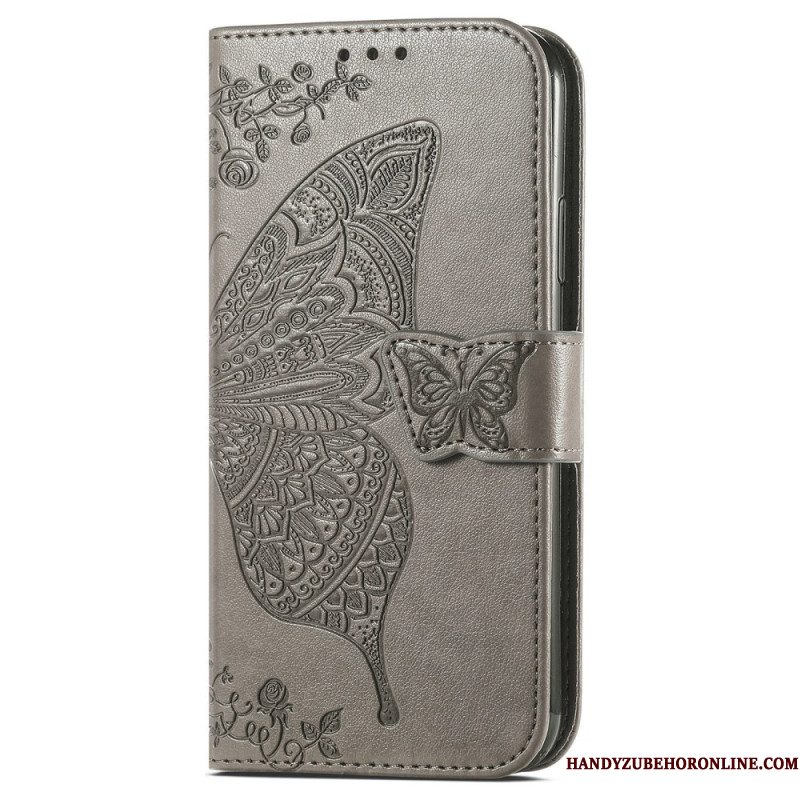 Folio-hoesje Xiaomi Redmi Note 14 Pro Plus 5g Barok Vlinder