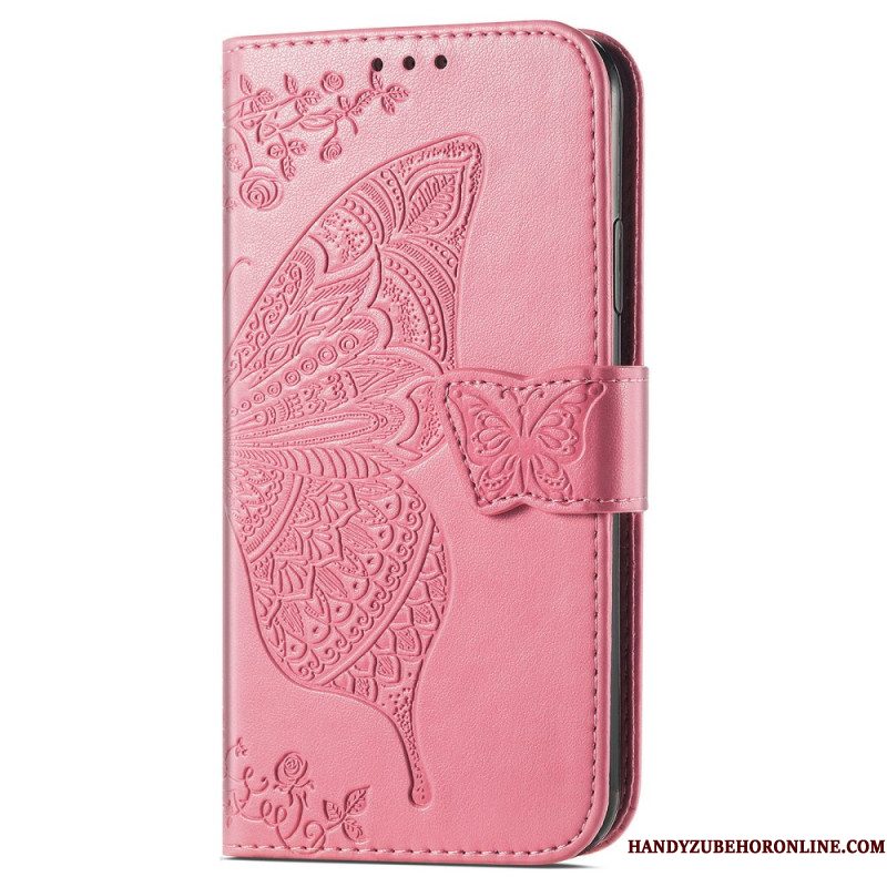 Folio-hoesje Xiaomi Redmi Note 14 Pro Plus 5g Barok Vlinder