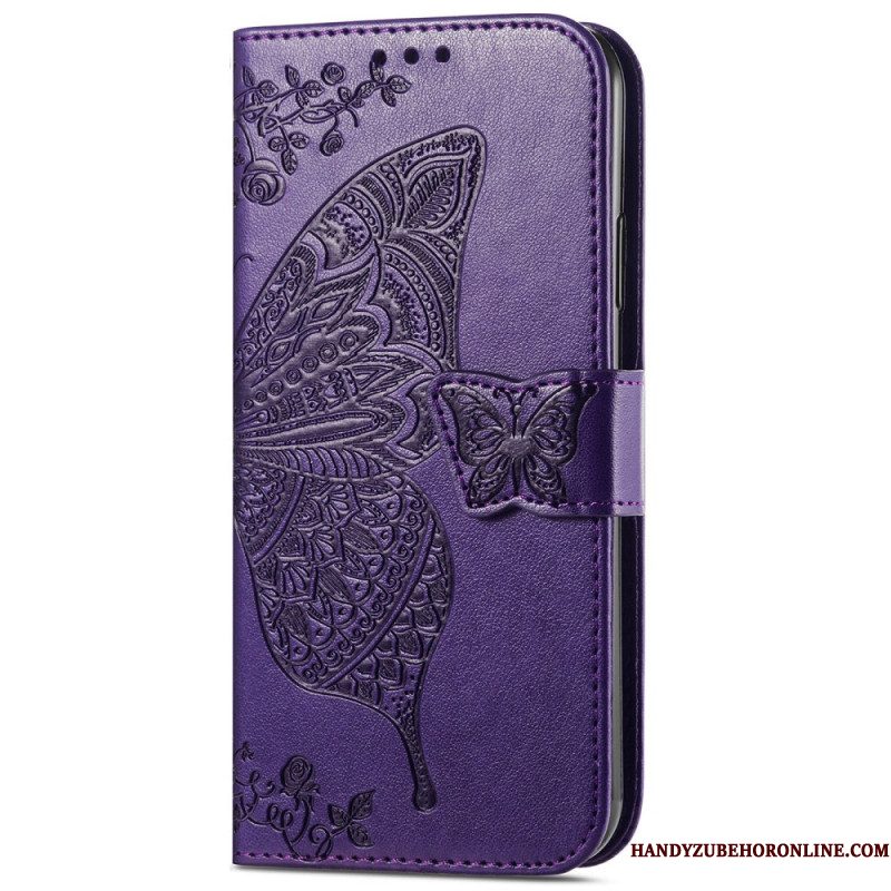 Folio-hoesje Xiaomi Redmi Note 14 Pro Plus 5g Barok Vlinder