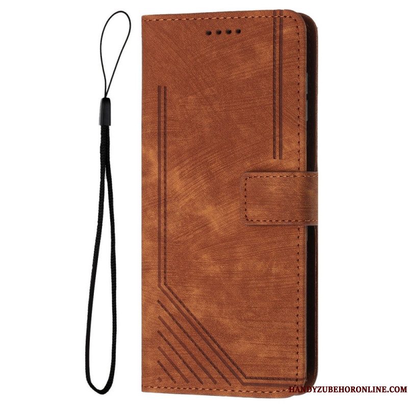Folio-hoesje Xiaomi Redmi Note 14 Pro Plus 5g Designlijnen
