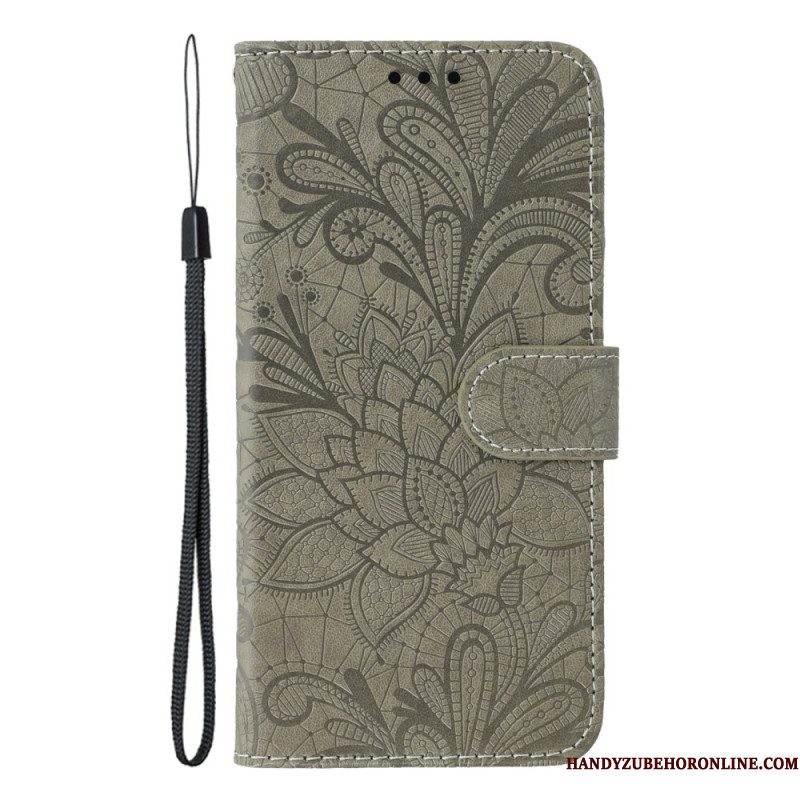 Folio-hoesje Xiaomi Redmi Note 14s Bloemenkant