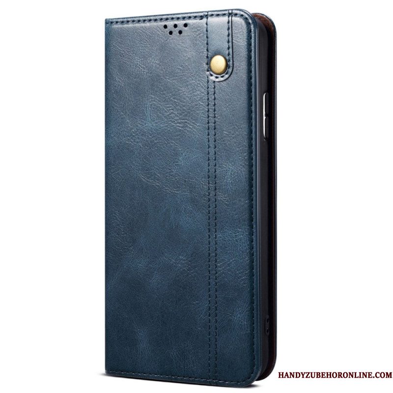 Folio-hoesje Xiaomi Redmi Note 14s Gewaxt Kunstleer Bescherming Hoesje