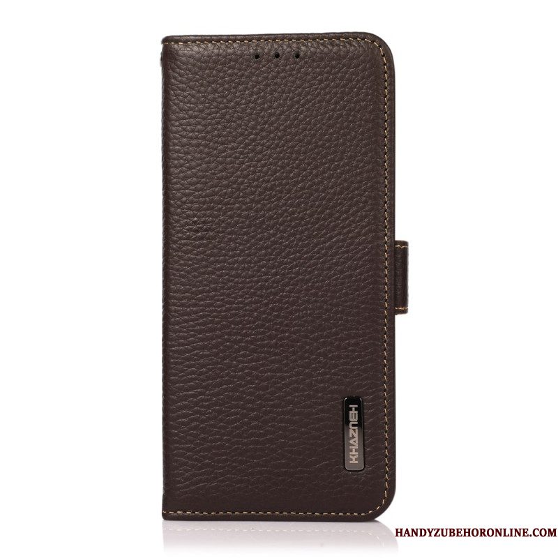 Folio-hoesje Xiaomi Redmi Note 14s Khazneh Lychee-leer