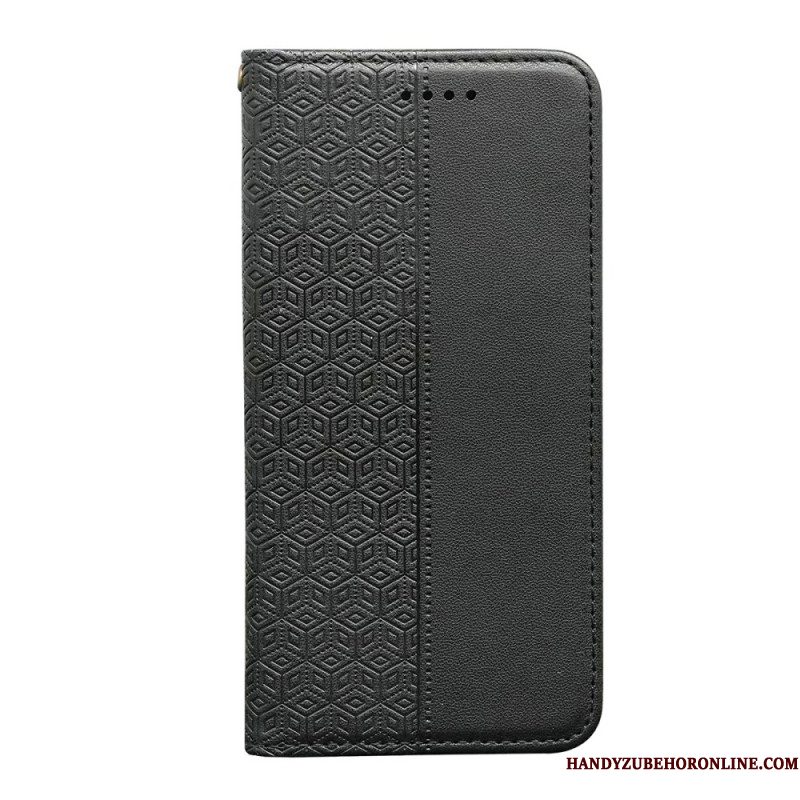 Folio-hoesje Xiaomi Redmi Note 14s Telefoonhoesje Geruit Patroon Met Bandje