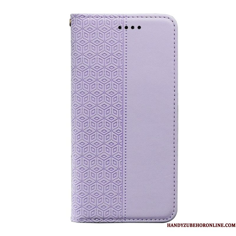 Folio-hoesje Xiaomi Redmi Note 14s Telefoonhoesje Geruit Patroon Met Bandje