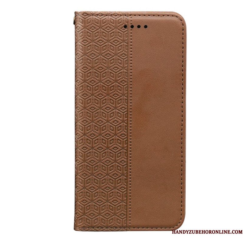 Folio-hoesje Xiaomi Redmi Note 14s Telefoonhoesje Geruit Patroon Met Bandje