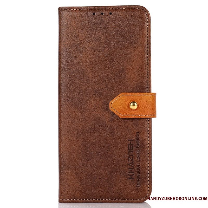 Folio-hoesje Xiaomi Redmi Note 15 5g Telefoonhoesje Gouden Sluiting Khazneh