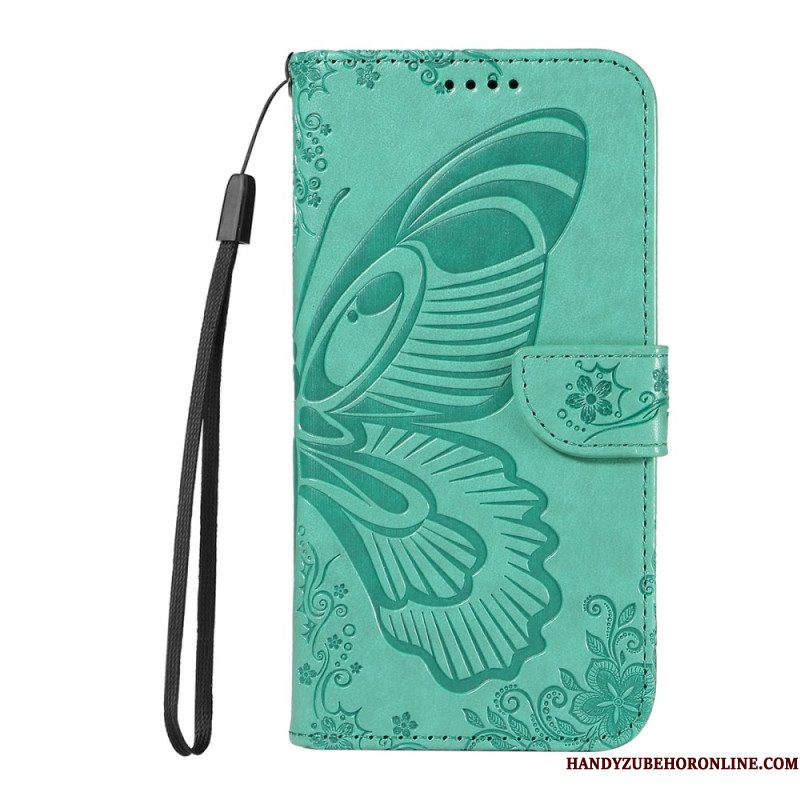 Folio-hoesje Xiaomi Redmi Note 15 5g Telefoonhoesje Grafische Vlinder