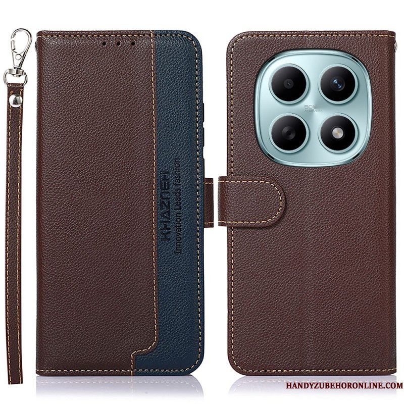 Folio-hoesje Xiaomi Redmi Note 15 5g Telefoonhoesje Tweekleurig Khazneh